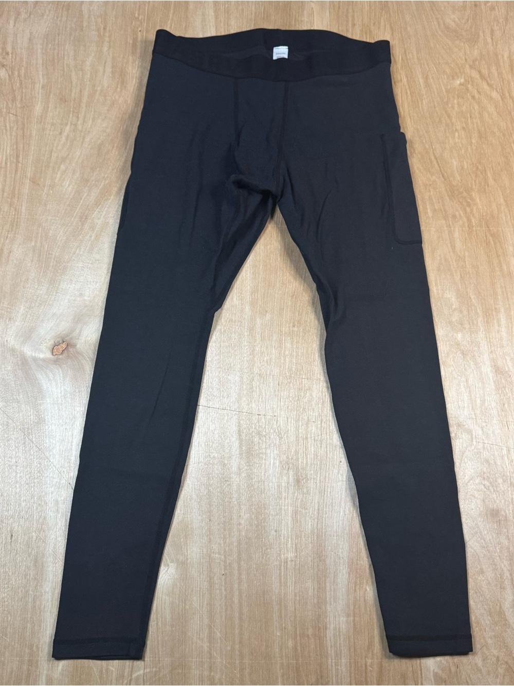 ASRV DSG-1065 Mens Creora Cotton Model Side Pocket Leggings Black Size Medium